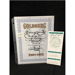 BILL GOLDBERG SIGNED LETTER & WCW WRESTLING EVENT TICKET