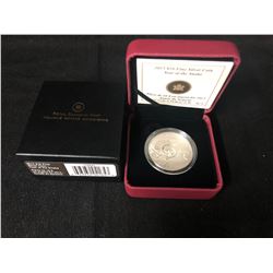 2013 $10 FINE SILVER COIN "YEAR OF THE SNAKE" (ROYAL CANADIAN MINT)