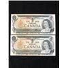 Image 1 : 1973 $1 UNCIRCULATED SEQUENTIAL CANADIAN BANK NOTES