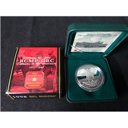 1998 Canada Uncirculated RCMP Commemorative 125 Years Silver Dollar Coin