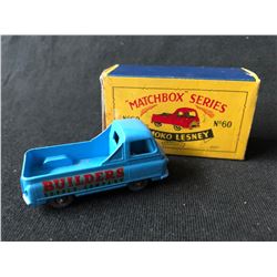 1958 - MATCHBOX LESNEY - #60 - MORRIS J2 PICK-UP - BUILDERS SUPPLY Co. - MADE IN ENGLAND