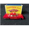 Image 1 : VINTAGE LESNEY MATCHBOX SERIES #59 FORD GALAXIE FIRE CHIEF CAR
