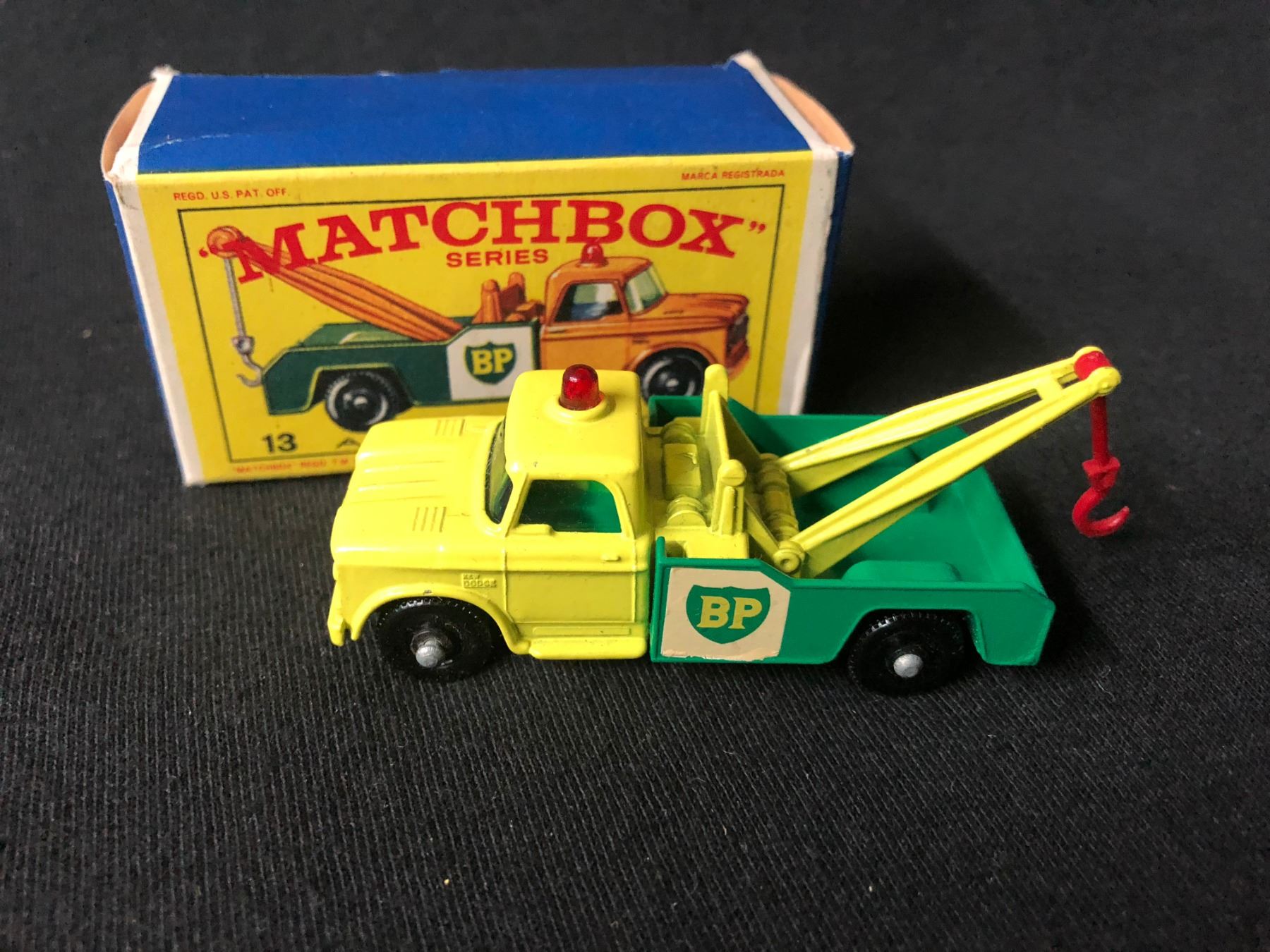 Vintage Matchbox Lesney No 13D Dodge Wreck Truck 1965 Original E-type Vintage Matchbox Lesney No 13D Dodge Wreck Truck 1965 Original E-type