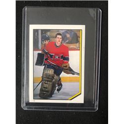1986-87 O-Pee-Chee Stickers Patrick Roy Rookie Card #19