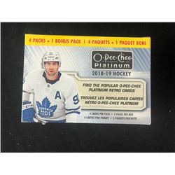 2018-19 Upper Deck O-Pee-Chee Platinum Hockey Cards 5 1 Bonus pk Blaster Box FS