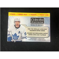 2018-19 Upper Deck O-Pee-Chee Platinum Hockey Cards 5 1 Bonus pk Blaster Box FS