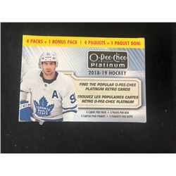 2018-19 Upper Deck O-Pee-Chee Platinum Hockey Cards 5 1 Bonus pk Blaster Box FS