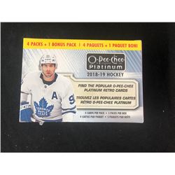 2018-19 Upper Deck O-Pee-Chee Platinum Hockey Cards 5 1 Bonus pk Blaster Box FS