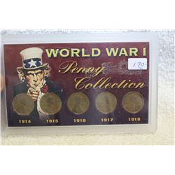 U.S.A. World War I Penny Collection