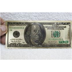 U.S.A. - Gold Covered Imitation Hundred Dollar Bill