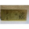 Image 1 : Canada - Gold Covered Imitation Hundred Dollar Bill