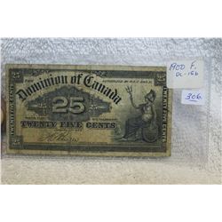 Canada Twenty-five Cent Shinplaster