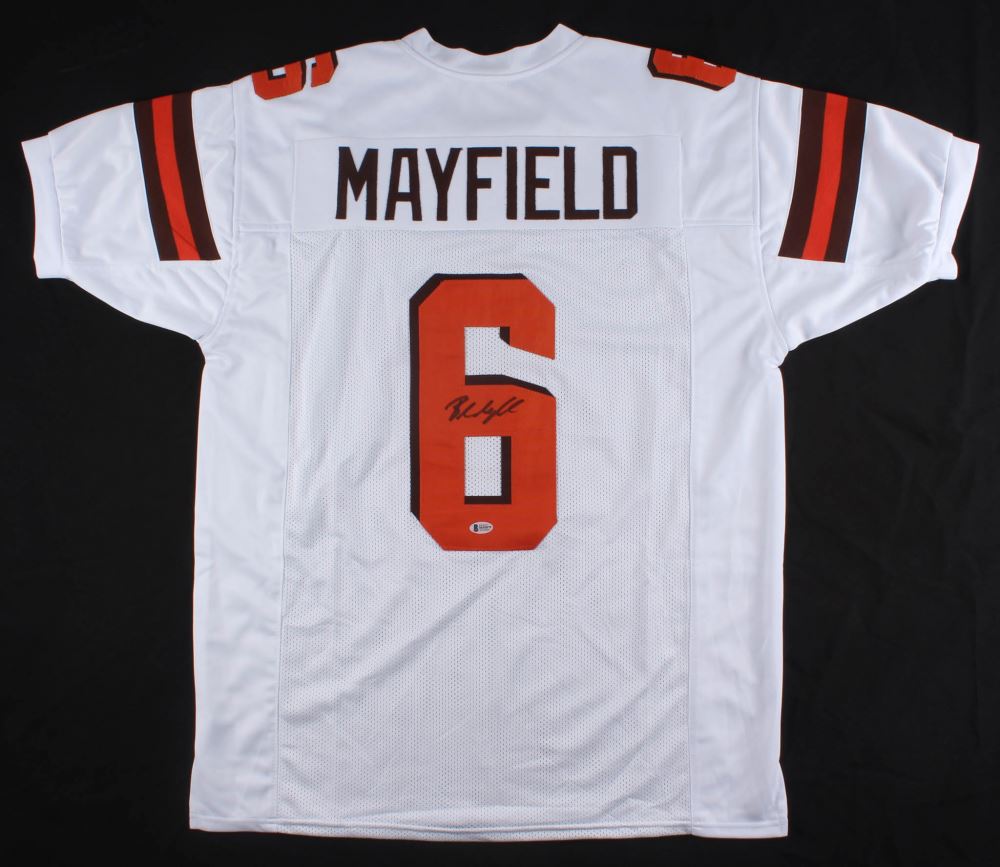 baker mayfield autographed jersey