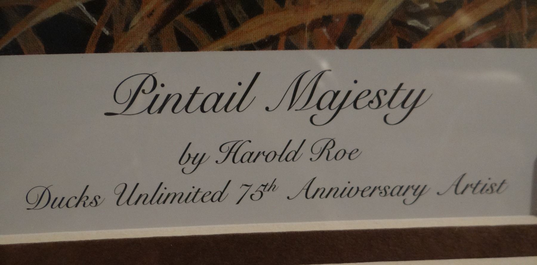 Harold Roe, Pintail Majesty, 922/4000 signed, DU 75th Anniversary ...