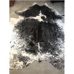 Tanned Longhorn Hide Black & White markings