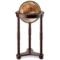 World Globe on Wooden Stand