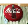 Image 1 : 2' PORCELAIN COCA-COLA BUTTON CIRCA 1950'S WITH COKE BOTTLE GRAPHIC