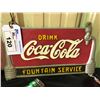 Image 1 : VINTAGE COCA-COLA CAST IRON PARK BENCH SIGN