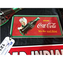 REPRODUCTION PORCELAIN TIN COCA-COLA SIGN WITH SPRITE BOY