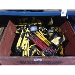 PALLET BIN OF ASSORTED JOB SITE WORK LIGHTS