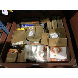 PALLET BIN OF ASSORTED ELECTRICAL COMPONENTS