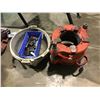 Image 1 : RIDGID 161 HEAVY DUTY INDUSTRIAL PIPE THREADER WITH RIDGID FILTER BUCKET AND ASSORTED TEETH