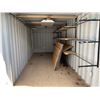 Image 2 : 20FT STORAGE SEA CONTAINER BLUE, SHELVING AND ELECTRICAL OUTLETS