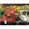 Image 1 : MILWAUKEE HEAVY DUTY ELECTRIC JACK HAMMER, BENCH VISE, SEWING MACHINE & ROOMBA VACUUM