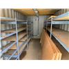 Image 2 : 20FT STORAGE SEA CONTAINER WHITE, SHELVING AND ELECTRICAL