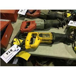 MILWAUKEE & DEWALT CORDED RECIPROCATING SAWS