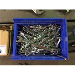 BLUE BIN OF ASSORTED WRENCHES