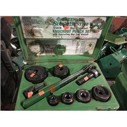 GREENLEE SLUG BUSTER RATCHETING KNOCKOUT PUNCH DRIVER SET IN CASE