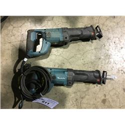 PAIR OF MAKITA CORDED RECIPROCATING SAWS