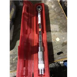 STANLEY PROTO LARGE CALIBRATED TORQUE WRENCH IN CASE