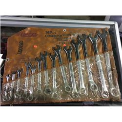 UNEX 14 PCS 3/8" TO 1 1/4" COMBINATION WRENCH SET