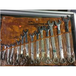 UNEX 14 PCS 3/8" TO 1 1/4" COMBINATION WRENCH SET