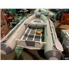 Image 2 : 9' BAKERVIEW ALU-270DL 5 PERSON 15HP MAX PVC INFLATABLE ALUMINUM BOTTOM BOAT WITH FLAT FLOOR