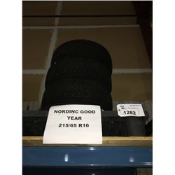 PALLET OF 4 NORDINC GOODYEAR 215/65 R16 TIRES