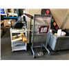 Image 3 : 2 BINS OF ASSORTED PRINT SHOP RACKING & PRODUCTS ( BINS NOT INCLUDED )
