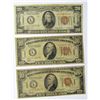 Image 1 : 2-1934 $10 & (1)1934 $20 HAWAII NOTES