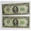 Image 1 : 2-1934 $100 NOTES GREEN BACK