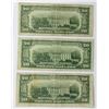 Image 2 : 3-SERIES 1950 $20 FEDERAL RESERVE NOTES