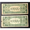 Image 2 : 2 - $1 HAWAII SILVER CERTIFICATES