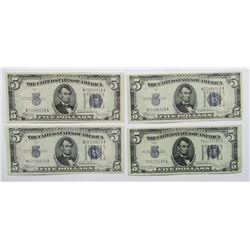 4-1934 $5 SILVER CERTIFICATES