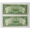 Image 2 : 2-1928 $5 RED SEAL NOTES