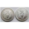 Image 2 : 2000 & 1998 .999 SILVER ONE OUNCE EAGLE