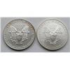 Image 2 : 1990 & 2009 .999 SILVER ONE OUNCE EAGLE