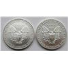 Image 2 : 1989 & 2002 .999 SILVER ONE OUNCE EAGLE
