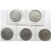 Image 1 : 5 - DIFFERERENT MORGAN DOLLARS