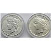 Image 1 : 1926 & 1922 PEACE DOLLARS
